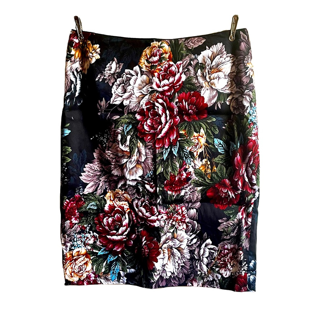Mario Serrani Floral pencil dress skirt 97% Cotton US size 8